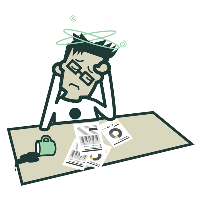 Sad Business Owner Illustration