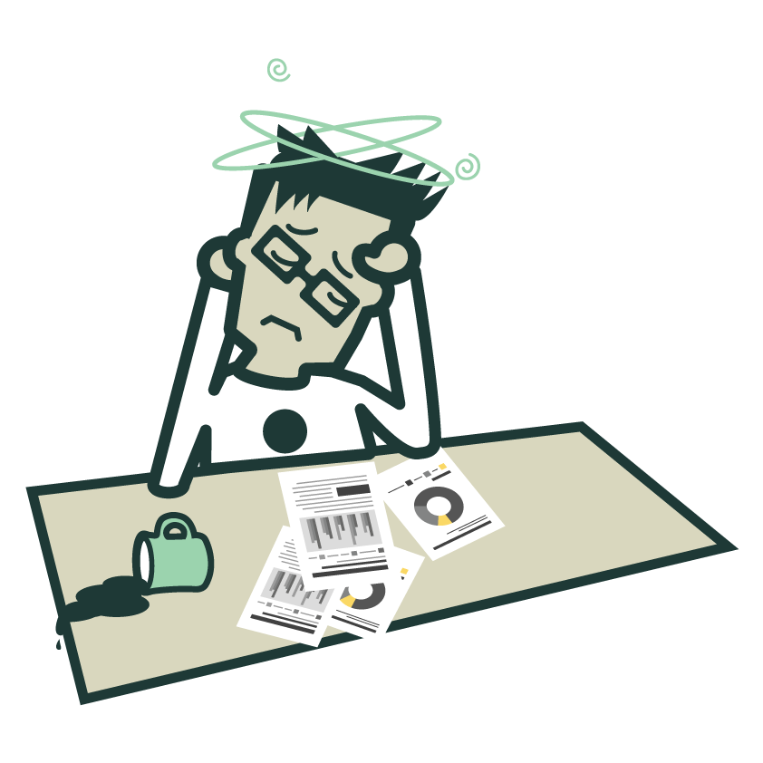 Sad Business Owner Illustration